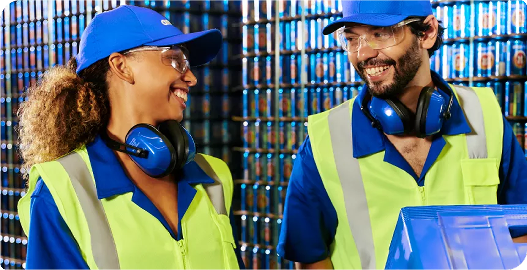Equipe Discar no centro de distribuição